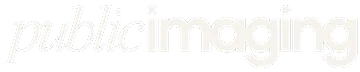 Aktuelles Logo von public imaging in Creme